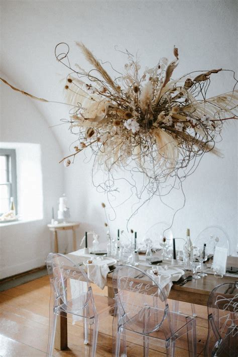 Just a plain, boring ceiling? Love is in the Air! Hanging Floral Installation Ideas for ...