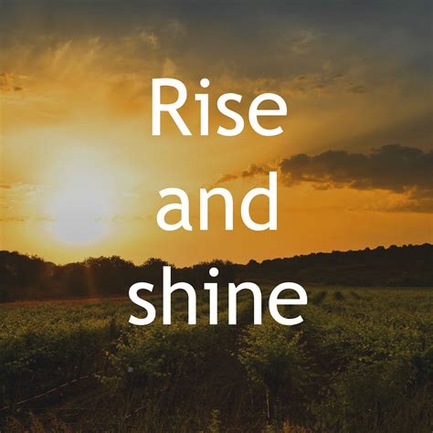 Rise And Shine Quotes Don T Miss Out Quotesgram