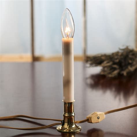 This small footprint enables them to fit conveniently on dining buffets and narrow console tables for an elegant lighting effect. Electric Welcome Candle Lamp - Lighting - Primitive Decor