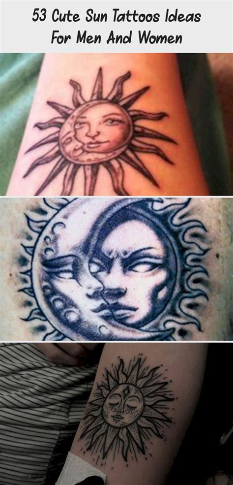 Cute Sun Tattoos Ideas For Men And Women Tattoos And Body Art In