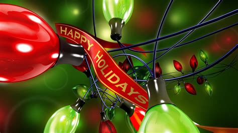 Happy Holidays Wording With Lights HD Happy Holidays Wallpapers | HD ...