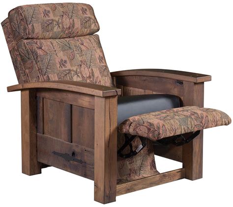 Casselberry Reclaimed Rustic Recliner Countryside Amish Furniture