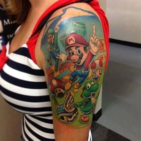 Mario Luigi And Yoshi Hells Yeah For The Luv Of Tattoos Mario