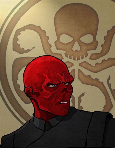 Red Skull Hydra Poster By James Pine On Behance Red Skull Marvel Ap