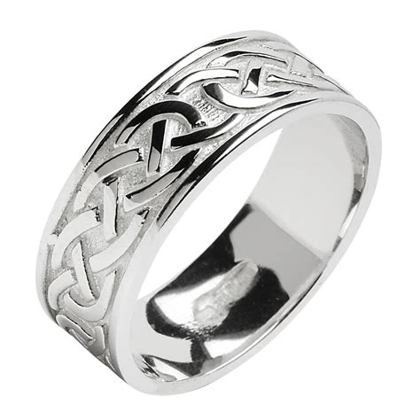 Celtic Knot White Gold Wedding Band Celtic Wedding Rings Rings From