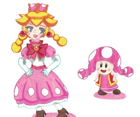 Peachette And Toadette By Micaraygun On Deviantart