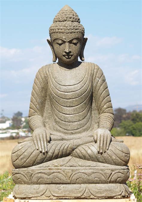 SOLD Stone Buddha in Shamatha Meditation 40
