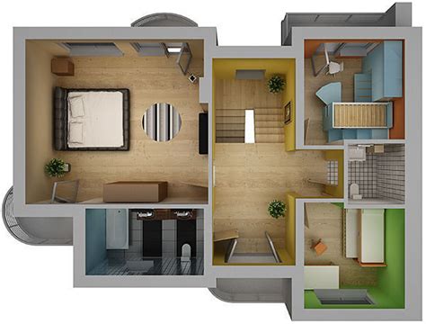 Home Interior Floor Plan 02 3d Model Cgtrader