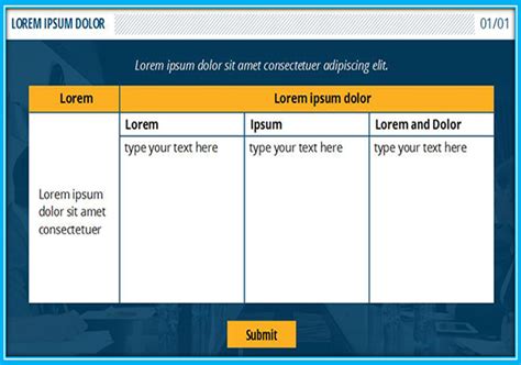 Articulate Storyline Interactive Elearning Quiz Templates