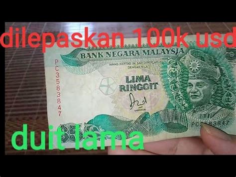 The us dollar is the currency ofamerican samoa, caribbean netherlands, british indian ocean territory, u.s. Duit lama lima ringgit untuk di lepaskan 100k Usd - YouTube