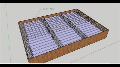 Sketchup Beam And Slab Raft Foundation Youtube