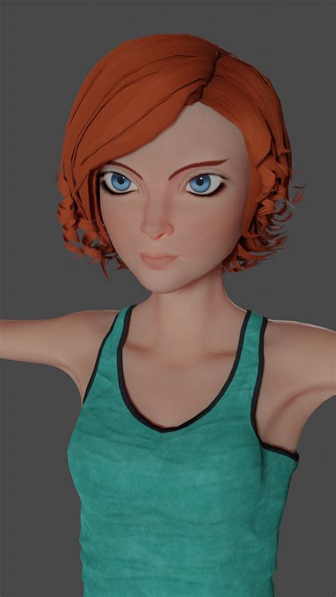 3d Model Woman Eve Cartoon Low Poly For Games 3d Model Vr Ar Low Poly Cgtrader