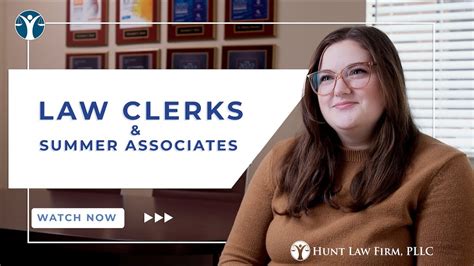 Law Clerks And Summer Associates Hunt Law Firm Pllc Youtube