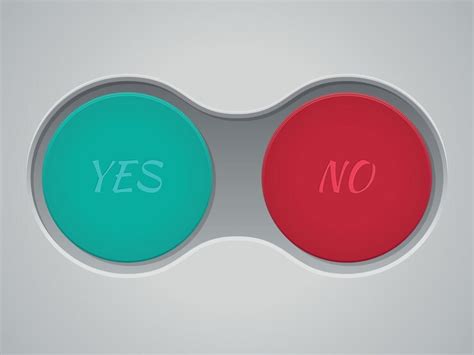 Premium Vector Vector Image Of Red And Green Buttons With Text Yes