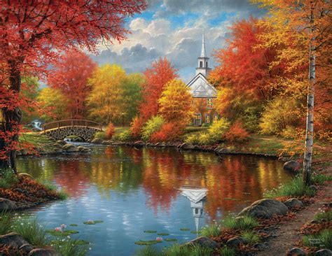 Autumn Tranquility 1000pc Large Format Jigsaw Puzzle By