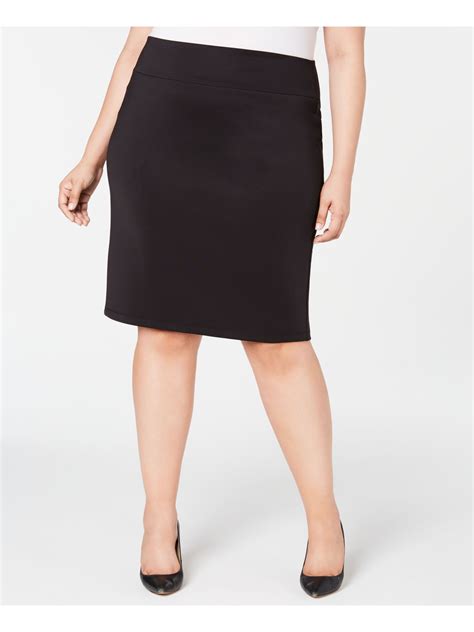 Inc 59 Womens New Black Knee Length A Line Wear To Work Skirt 3x Plus