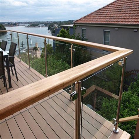 Railings is a post install kit for 36 in. China 304 Stainless Steel Post Tempered Glass Balcony ...