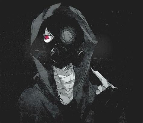 Until The Bitter End Evil Anime Dark Anime Anime Gas Mask
