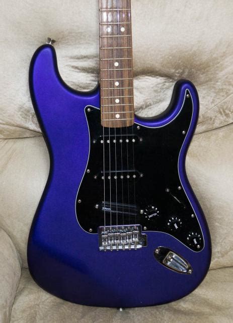 D profile neck with a 12 radius. Satin Midnight Blue | Fender Stratocaster Guitar Forum