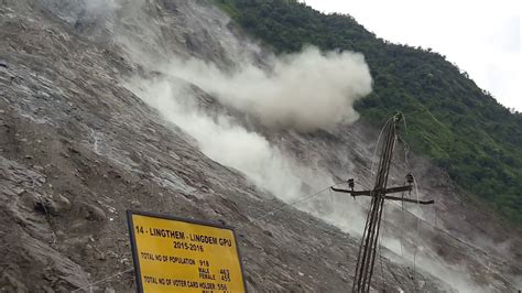 Dzongu Landslide Sikkim India Youtube