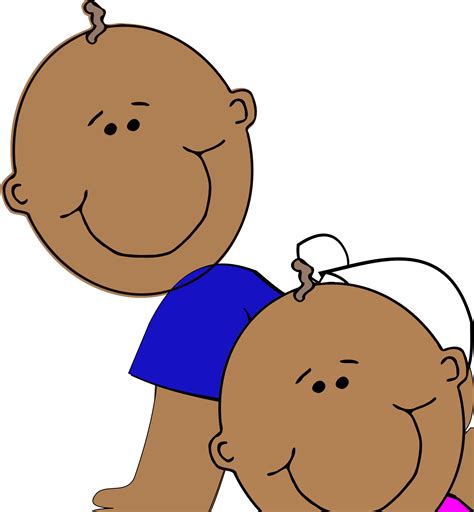 Clip Art Baby African American Twins Boy Png Download Full Size