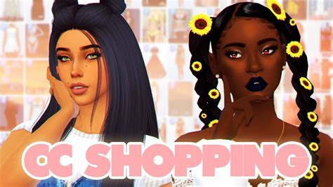Sims 4 Lets Go Cc Shopping Cc Links 100 Items Youtube