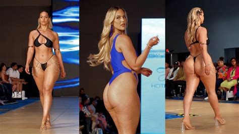 Marissa Dubois In Slow Motion Fll Fashion Week Miami Swimwear Hot Miami Styles Curvy Swim