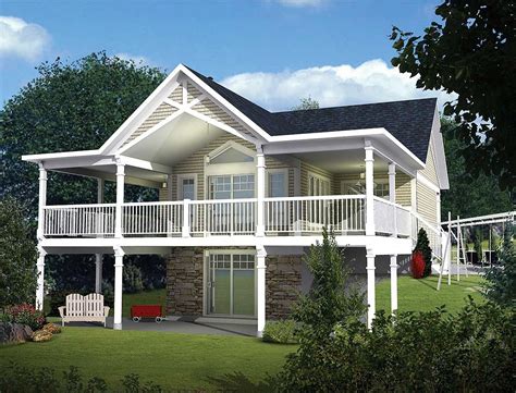 Plan 80742pm Expansive Vaulted Deck Vacation House Plans Lake House