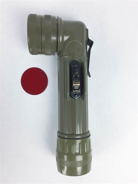Us Military Armyusmc Fulton Model Mx 991u Right Angle Flashlight W