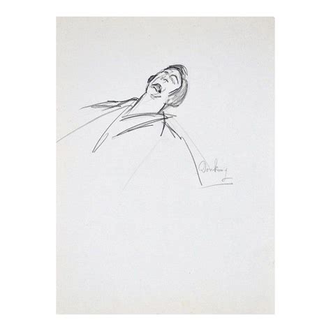 Pathos Original Charcoal Drawing By Flor David 1950s 1950s