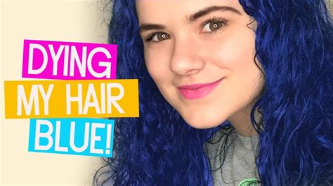 dying my hair blue youtube