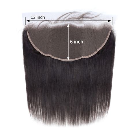 Straight Frontal 13X6inch Pre Plucked Natural Hair Line Frontal - One ...