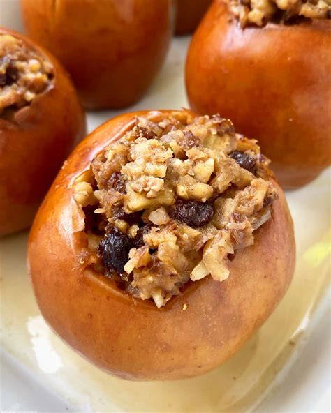 Sprinkle with cinnamon, raisins, and walnuts. Slow Cooker Instant Pot Baked Apples (Paleo, Vegan) - Fit ...