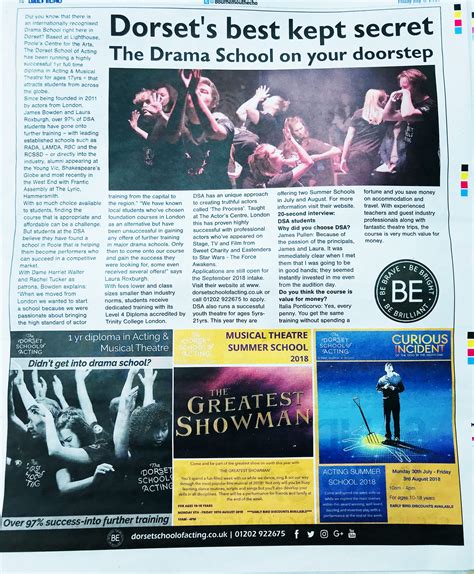Dorset's best kept secret - Dorset School of Acting