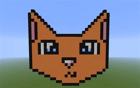 Cat Pixel Art Minecraft Project