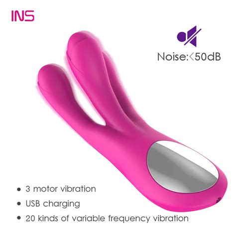 20 speed 3 finger vibrator g spot clitoris vibrating machine 3 motor stimulator massager