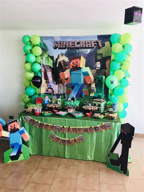 Minecraft Birthday Party Ideas Photo 1 Of 10 Minecraft Party