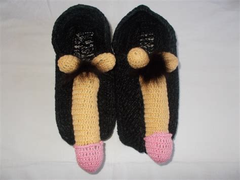 Crochet Penis Socks Sexy T Bachelor Groom Knitted Vagina Etsy