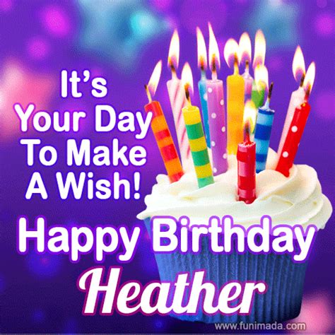 Its Your Day To Make A Wish Happy Birthday Heather