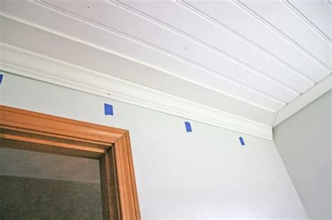 Install Beadboard Over Ceiling Tiles Shelly Lighting