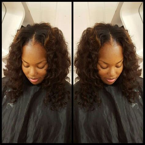 Check spelling or type a new query. Middle part Sew-in (Ripple Deep hair) | Sew in hairstyles ...