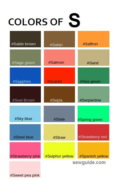 Color Names In Fashion Design An Easy Reference Guide For 100
