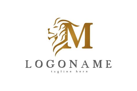 Letter M Lion Logo Template Eps 10 819253 Logos Design Bundles