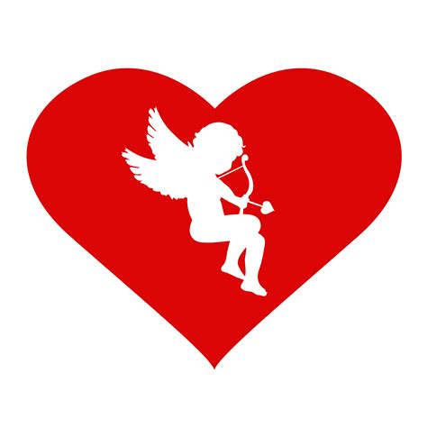 Valentines Day Cupid And Heart Decorative Illustrations ~ Creative
