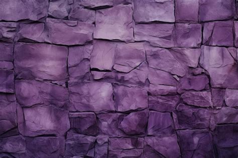 Premium Ai Image Purple Stone Wall Texture Background