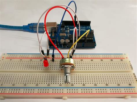 Graphical Programming Tutorial For Arduino Potentiometer Control Led