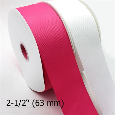 Mm Grosgrain Ribbon Polyester Solid Color Plain Grosgrain