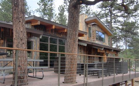 Modern Cabin Renovation Rustic Exterior Denver By