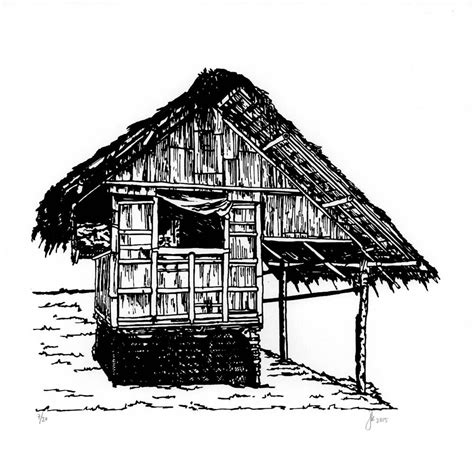 How To Draw A Nipa Hut Bahay Kubo Easy Drawing Tutorial For Images