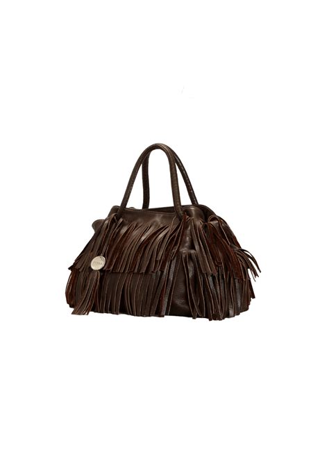 Bolsa Furla Leather Fringe Bag Marrom Original Gringa